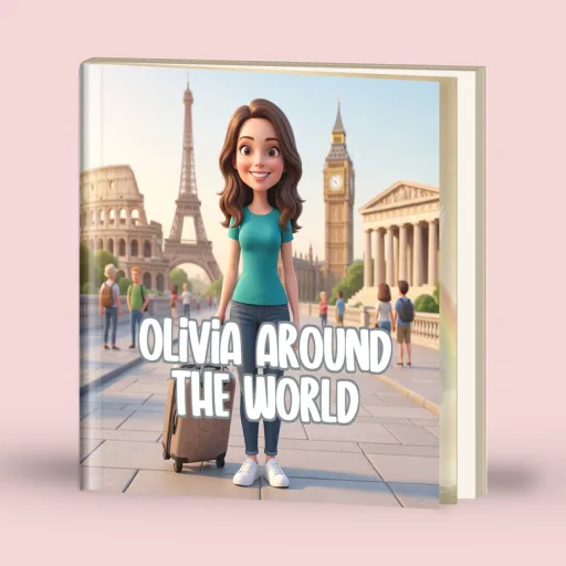 Around the World Personalized Book cover