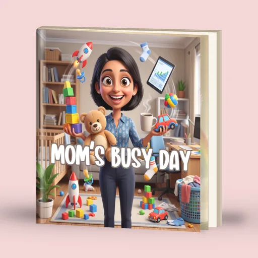 Mom's Busy Day Personalized Book cover