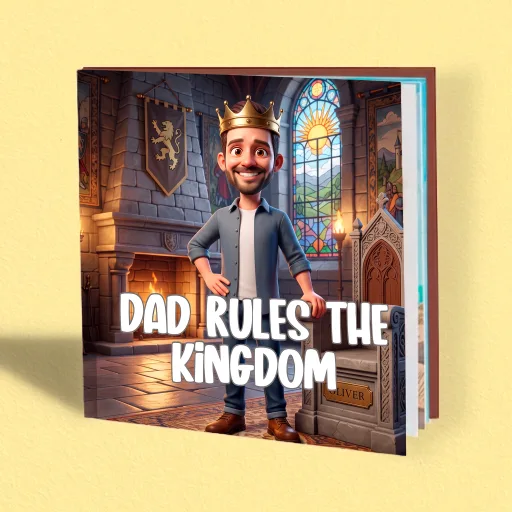 King Dad Personalized Book cover