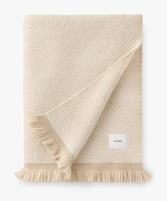 Two-Tone Alpaca Blanket