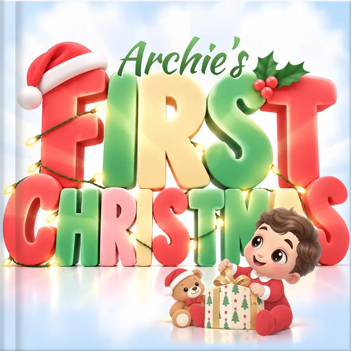 My First Christmas Personalized Baby Book