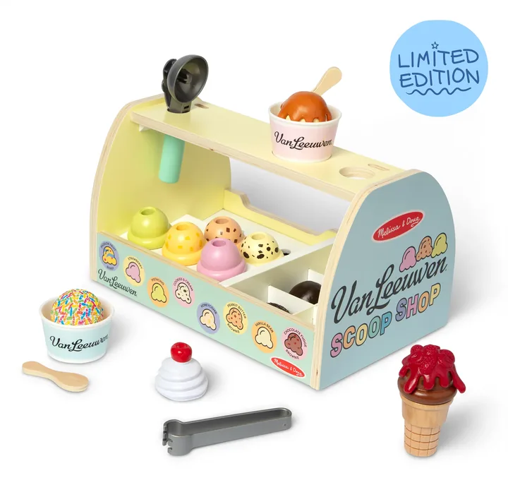 Melissa & Doug x Van Leeuwen Wooden Ice Cream Counter